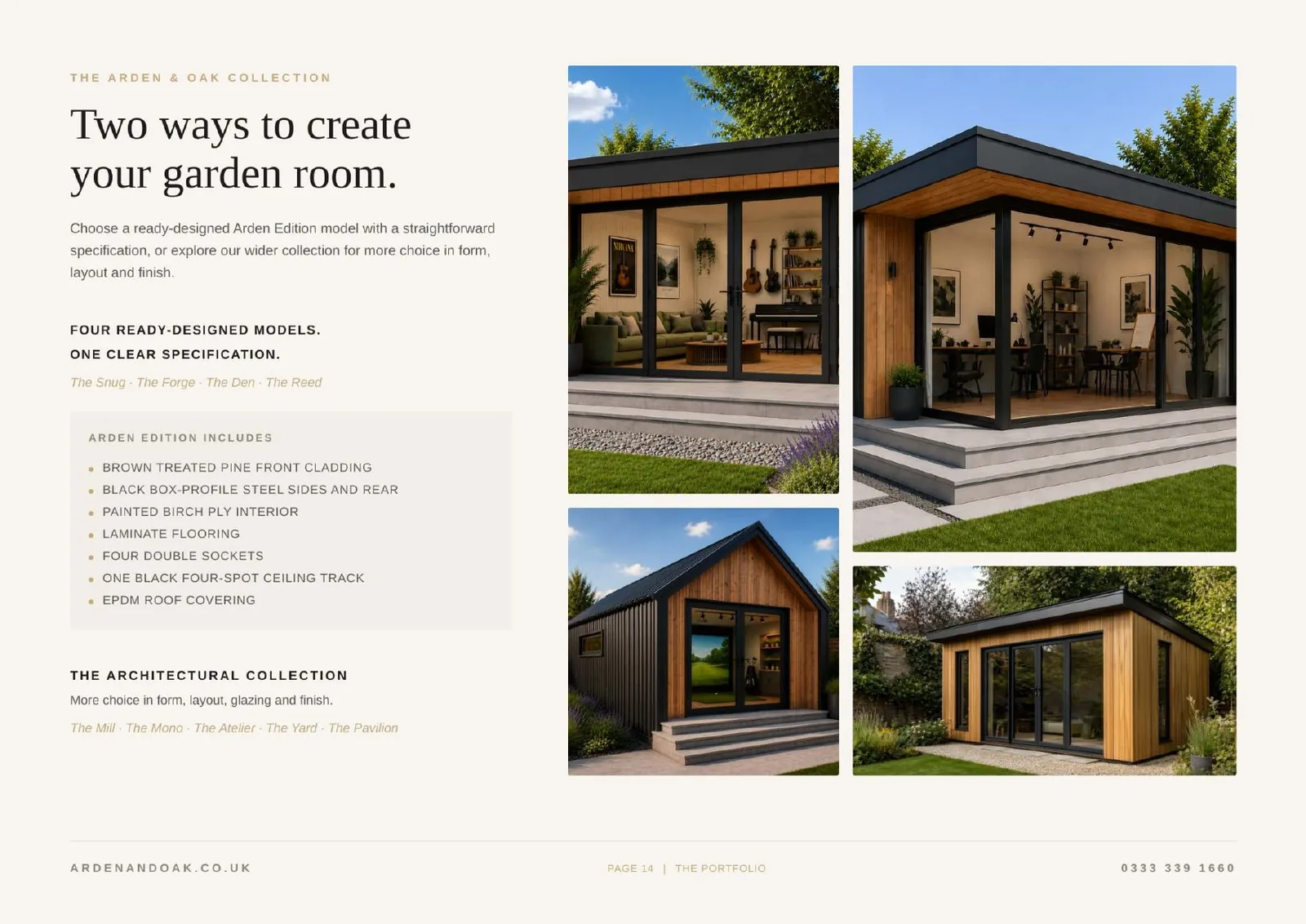Arden & Oak brochure — page 8