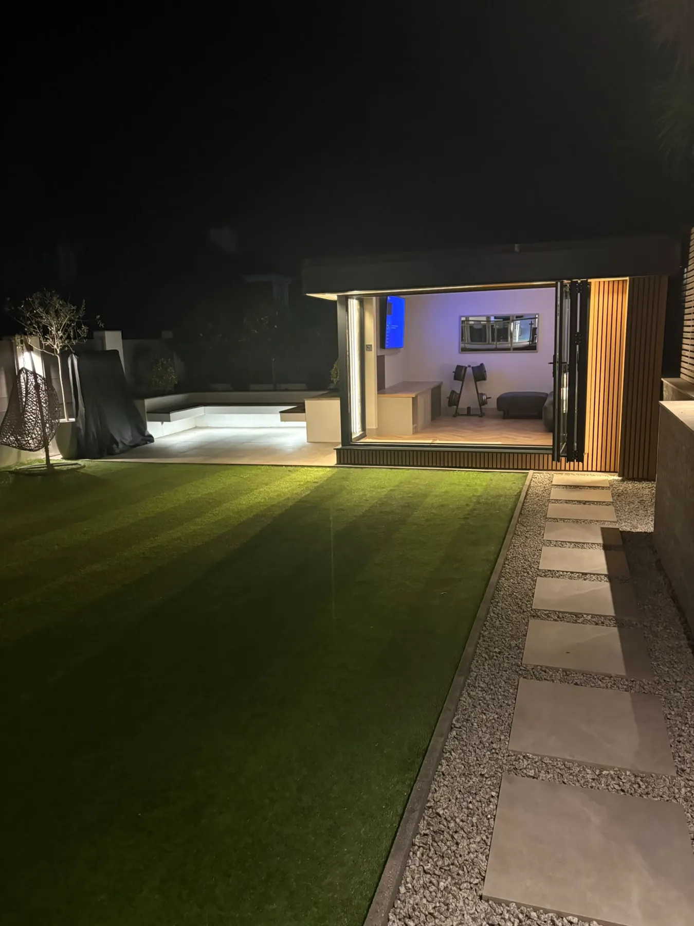 Arden & Oak garden room build — Doors open to the garden