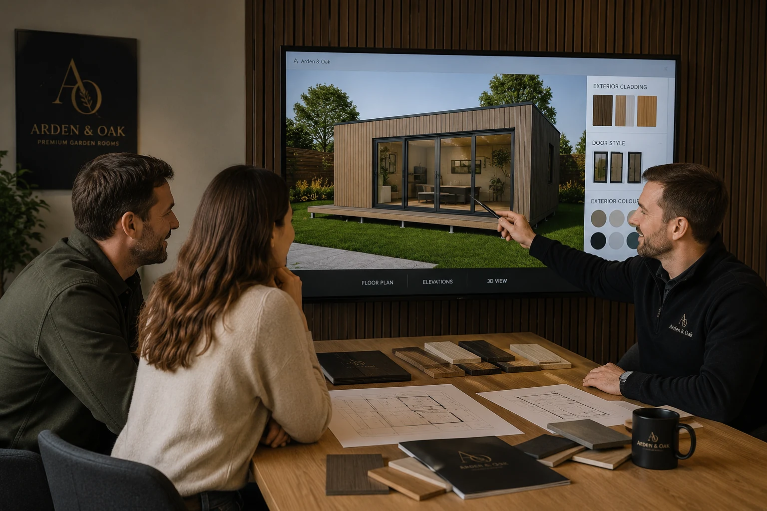 Design consultation and site survey — walking the garden with a senior advisor
