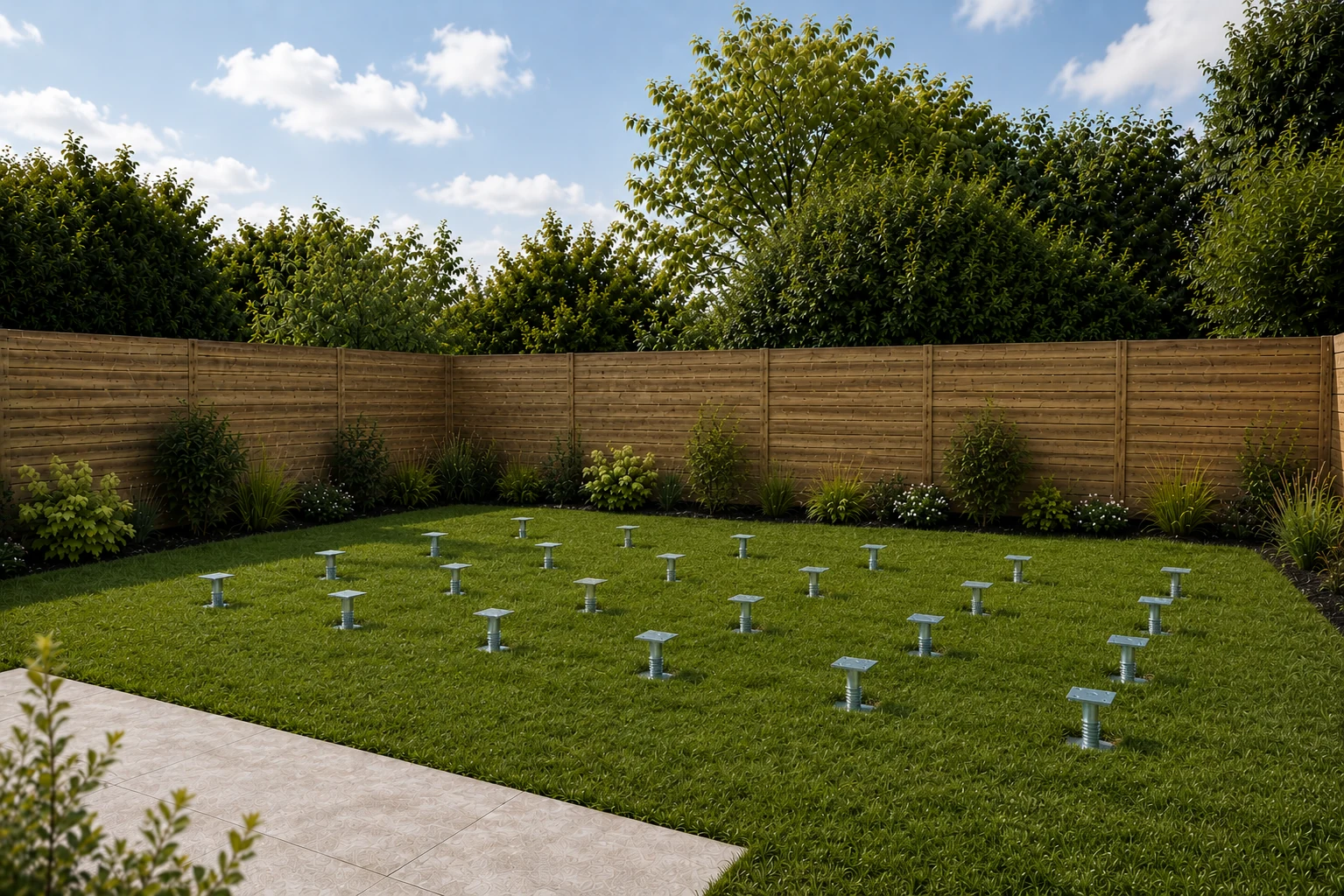 Ground screws vs concrete foundations for a garden room