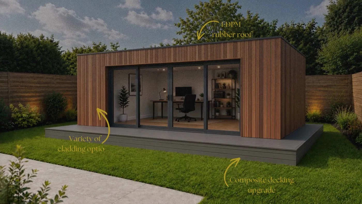 Garden room installation on difficult and sloped plots