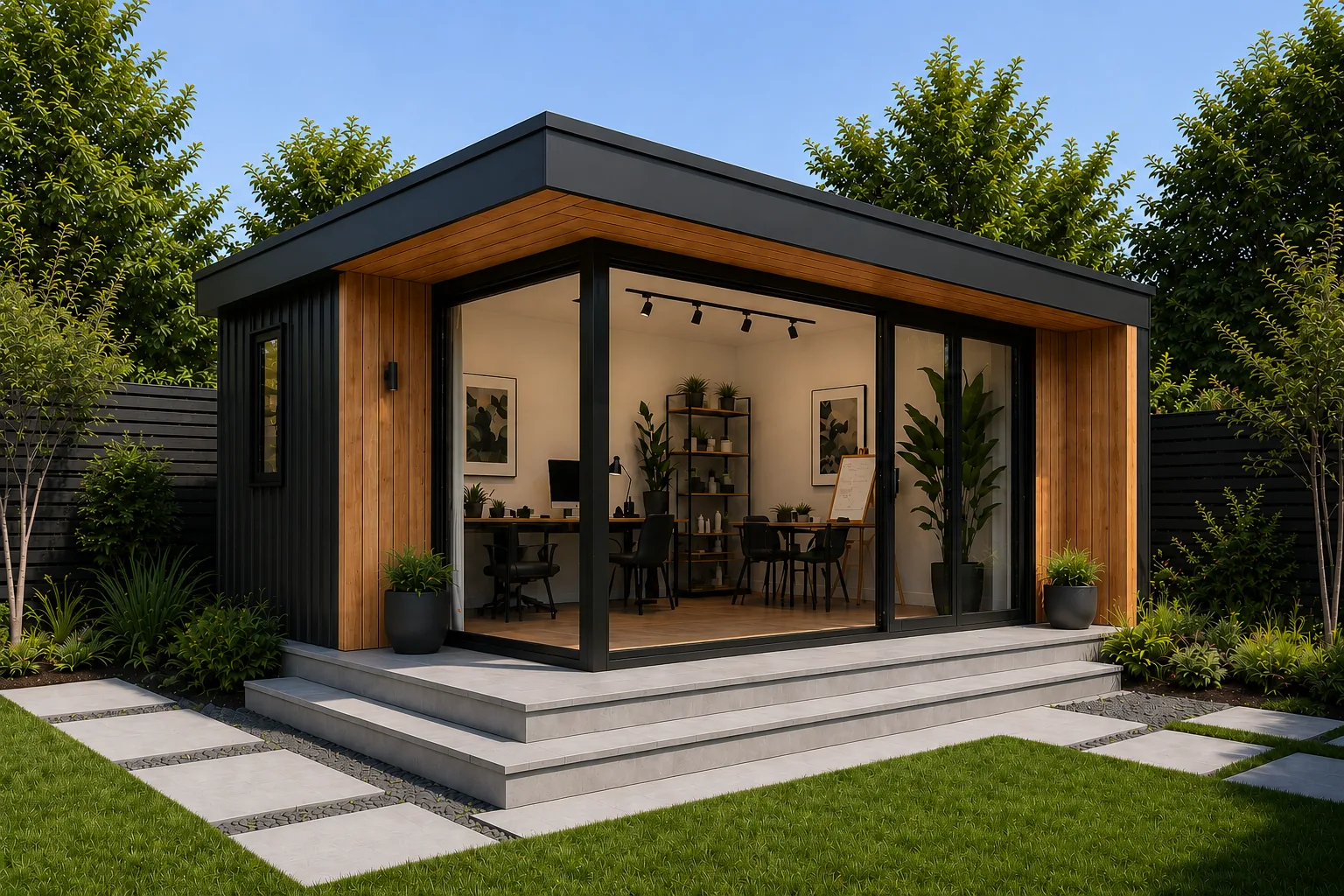 A two-tone timber garden room from the bespoke Collection