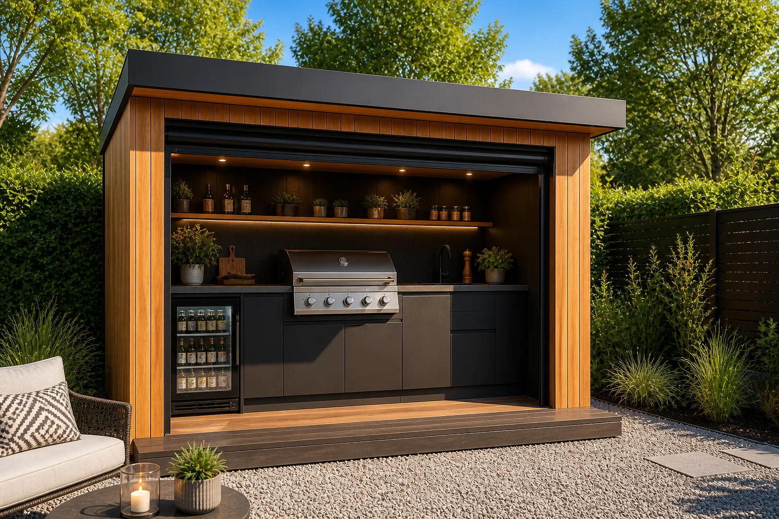 The Hearth — Compact Outdoor Kitchen