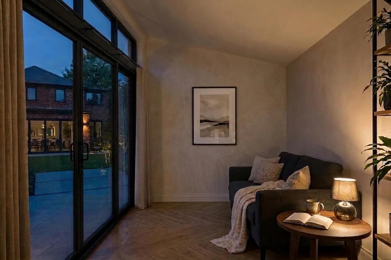 Home cinema garden rooms — projector, acoustics and blackout